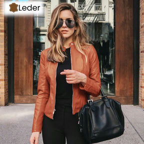 Leder Jacke