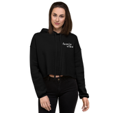 FeminVibe Crop Hoodie Stick-Logo